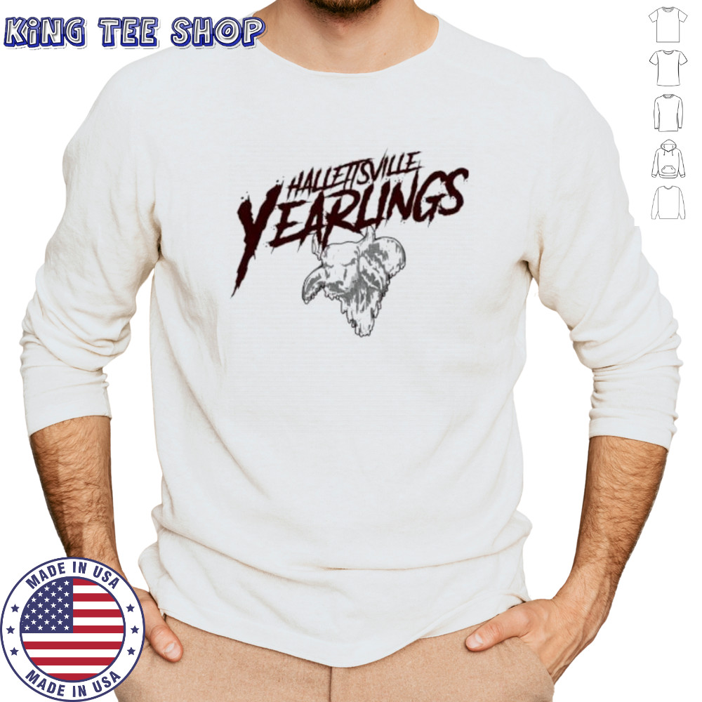 Hallettsville Yearlings Drip Buffalo shirt Long Sleeved