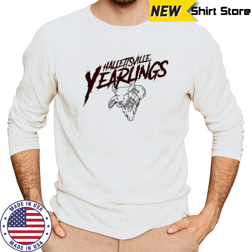 Hallettsville Yearlings Drip Buffalo shirt Long Sleeved
