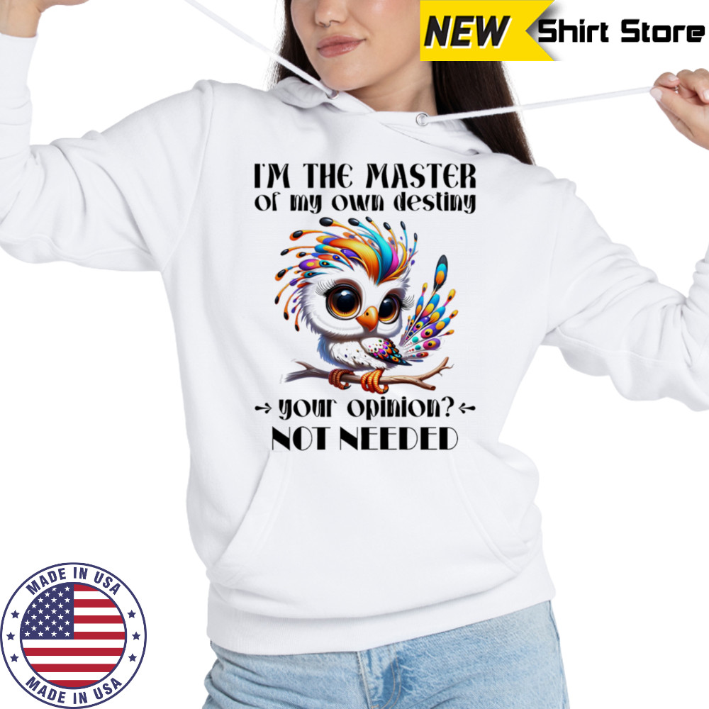 I’m the master of my own destiny your opinion not needed shirt Hoodie