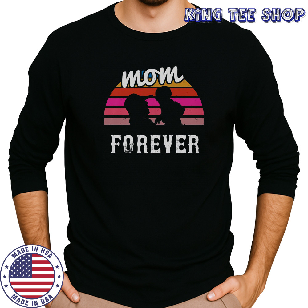 Mom Forever Retro Sunset T-Shirt Long Sleeved