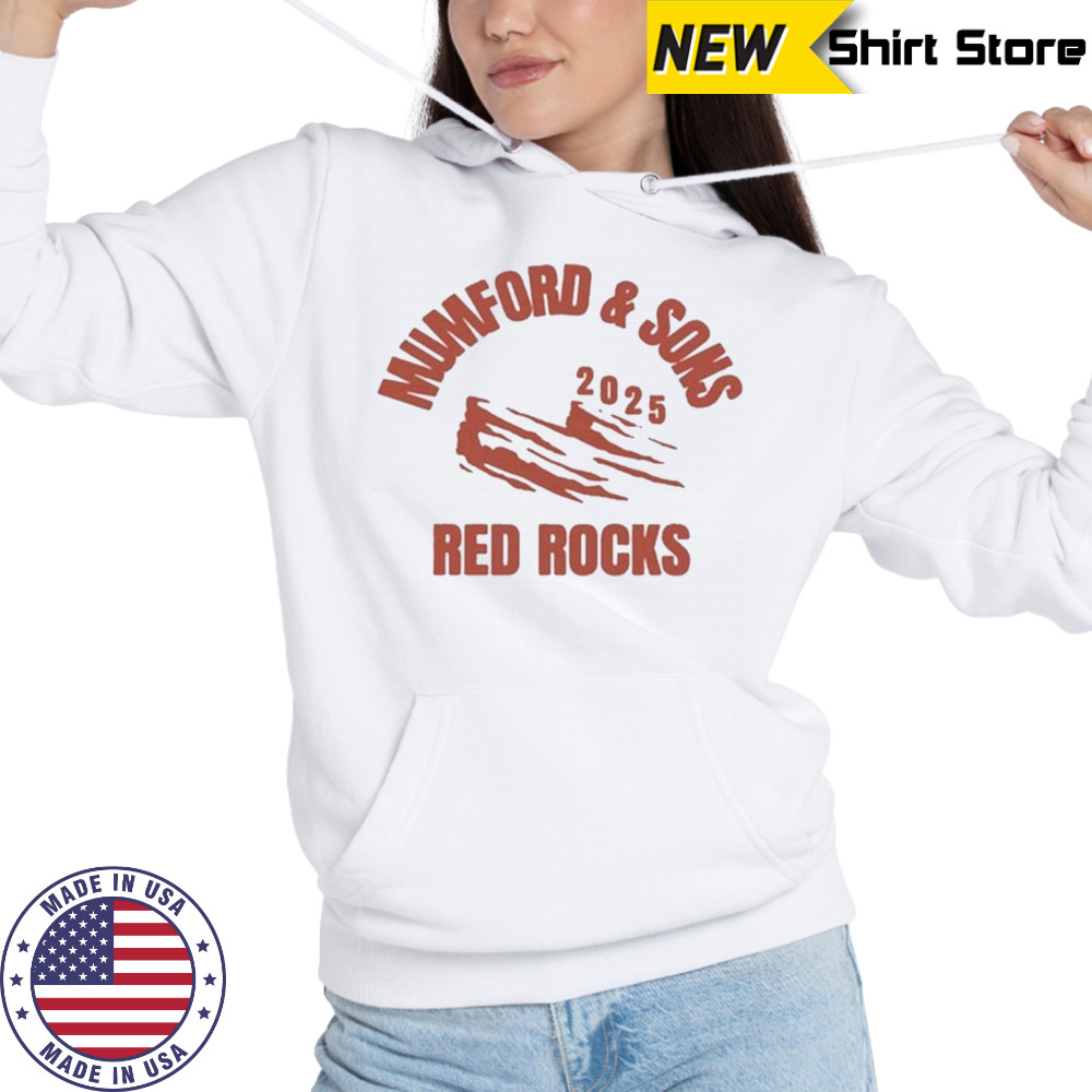 Mumford & Sons Red Rocks 2025 T-Shirt Hoodie