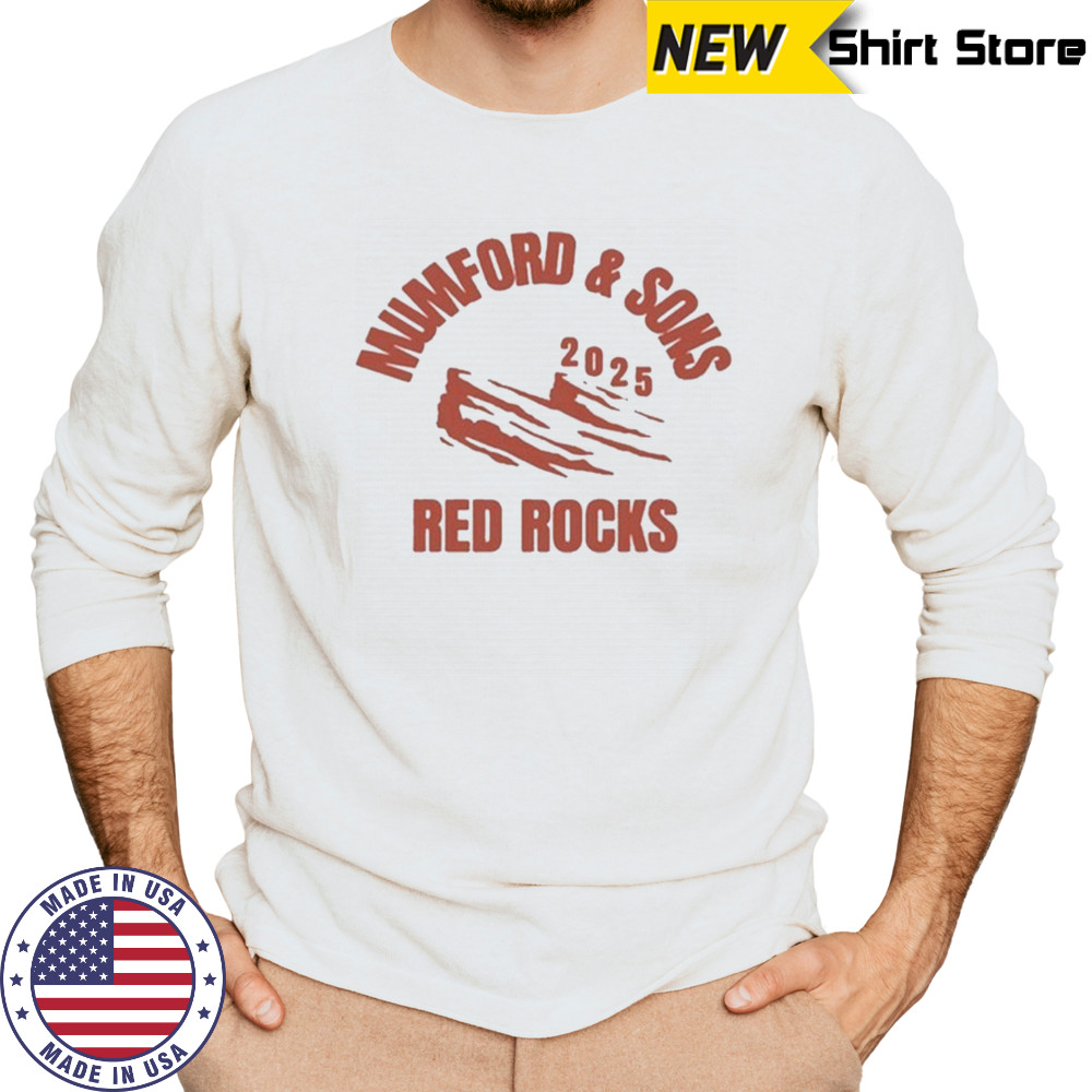 Mumford & Sons Red Rocks 2025 T-Shirt Long Sleeved