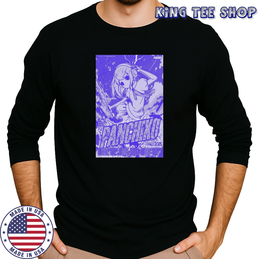 Panchiko Fall Tour 2025 Poster T-Shirt Long Sleeved
