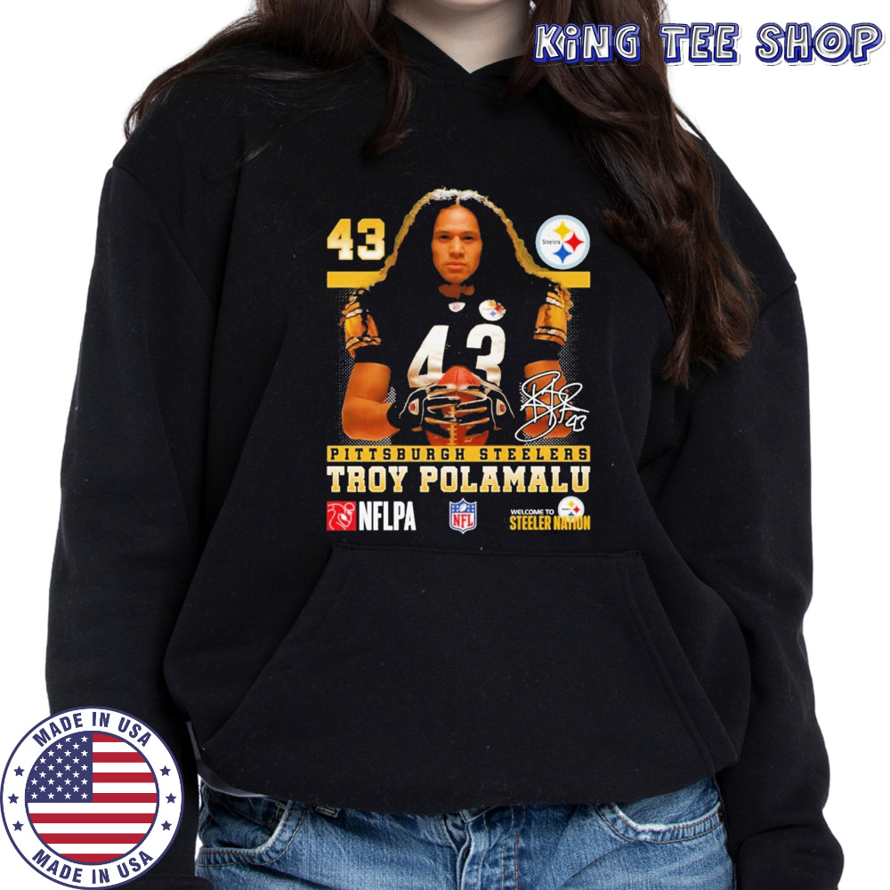 Troy Polamalu Pittsburgh Steelers Signature T-Shirt Hoodie