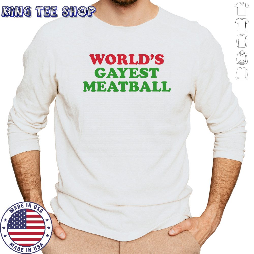 World’s gayest metballs shirt Long Sleeved