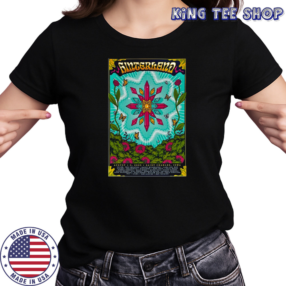 Hinterland Music Festival Aug 1-3 2025 In St. Charles Iowa Poster T-Shirt Women's T-shirt