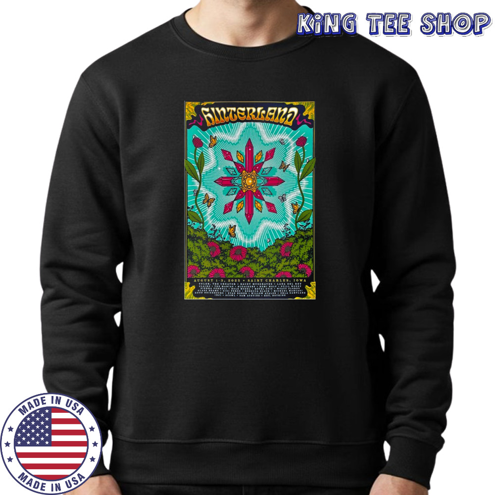 Hinterland Music Festival Aug 1-3 2025 In St. Charles Iowa Poster T-Shirt Sweatshirt
