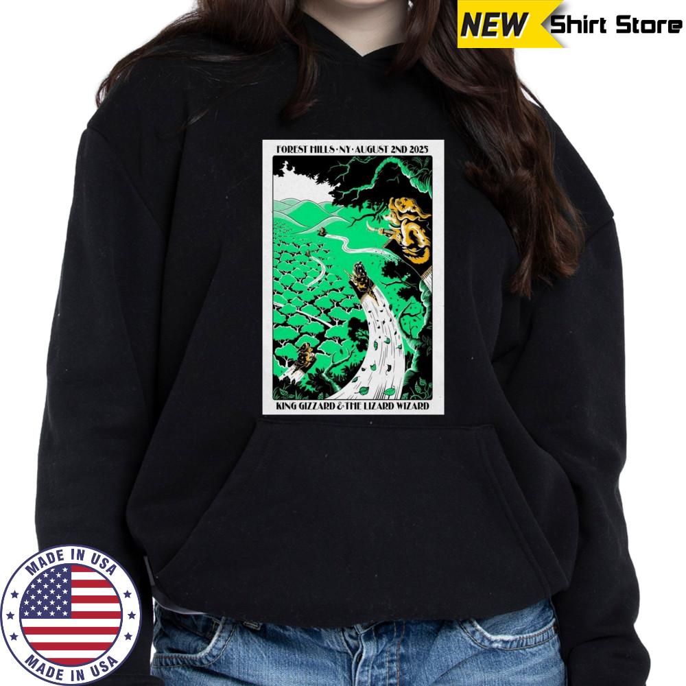King Gizzard Live Forest Hills Stadium in Queens August 2 2025 Poster T-Shirt Hoodie