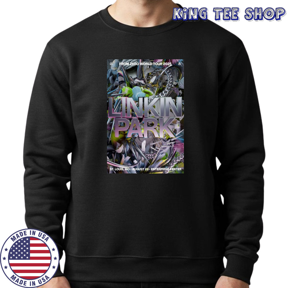 Linkin Park From Zero World Tour Detroit MI Aug 14 2025 Poster T-Shirt Sweatshirt