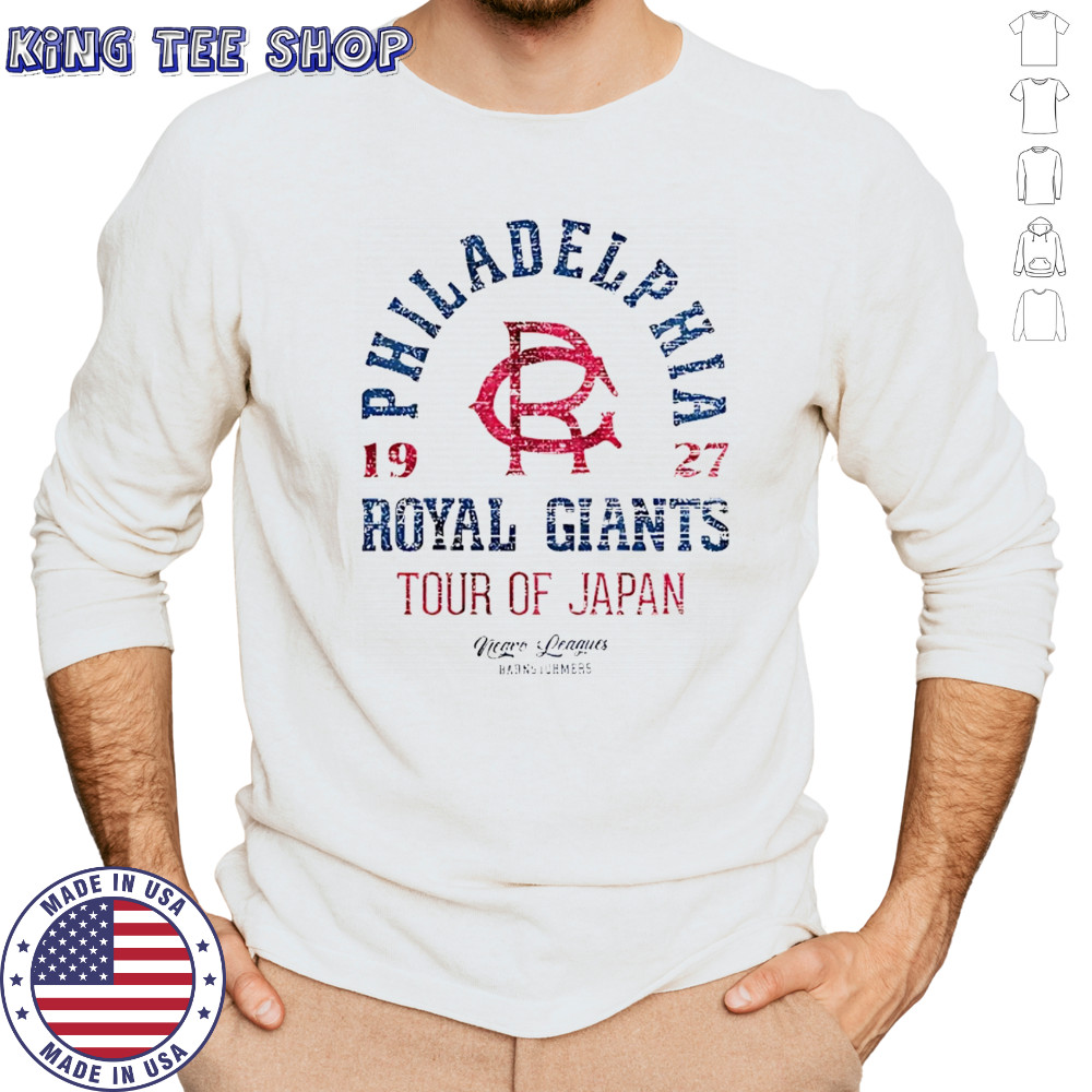 Philadelphia Royal Giants Tour Of Japan 1927 shirt Long Sleeved