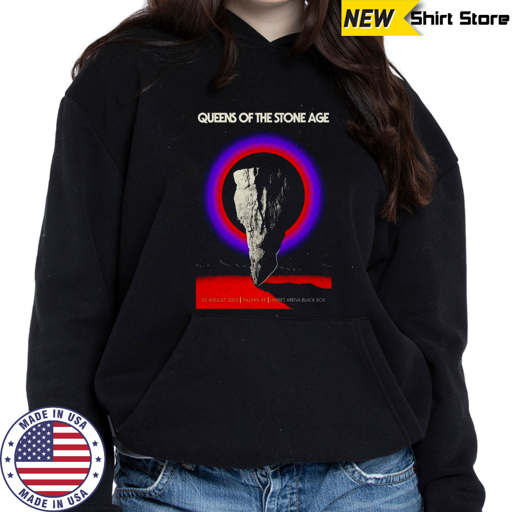 Queens Of The Stone Age Unibet Arena Black Box in Tallinn EE Aug 2 2025 Poster T-Shirt Hoodie