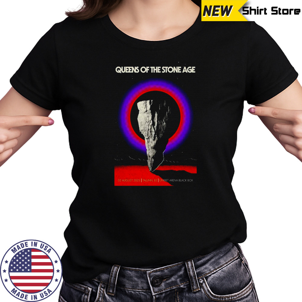 Queens Of The Stone Age Unibet Arena Black Box in Tallinn EE Aug 2 2025 Poster T-Shirt Women's T-shirt