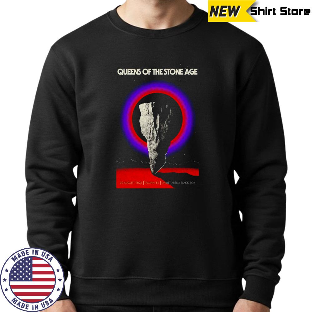 Queens Of The Stone Age Unibet Arena Black Box in Tallinn EE Aug 2 2025 Poster T-Shirt Sweatshirt