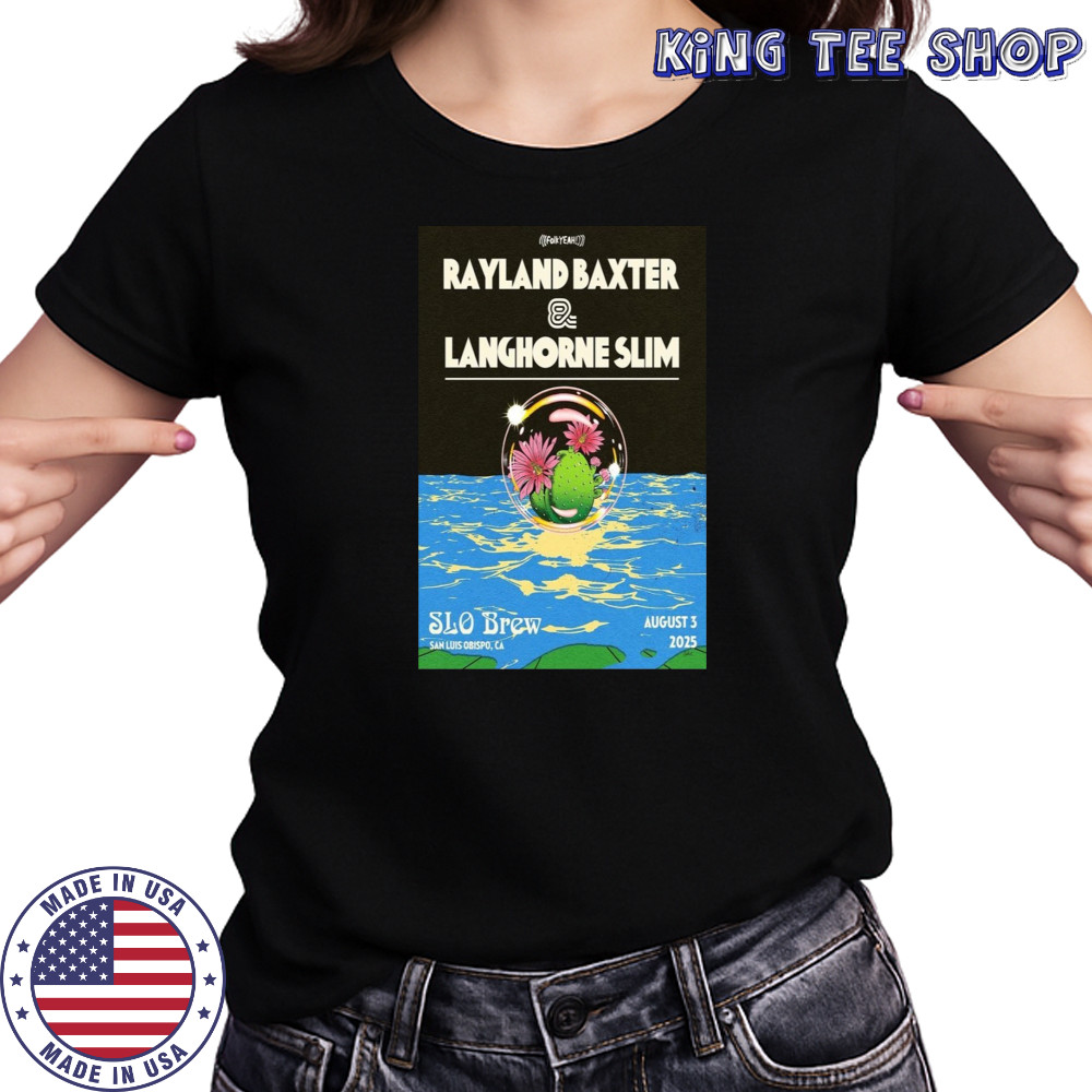 Rayland Baxter & Langhorne Slim San Luis Obispo 8.3.2025 Poster T-Shirt Women's T-shirt