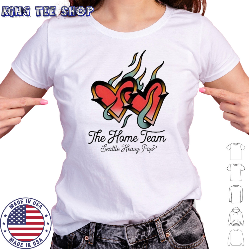 The Home Team Seattle Heavy Pop Burning Hearts T-Shirt Women's T-shirt