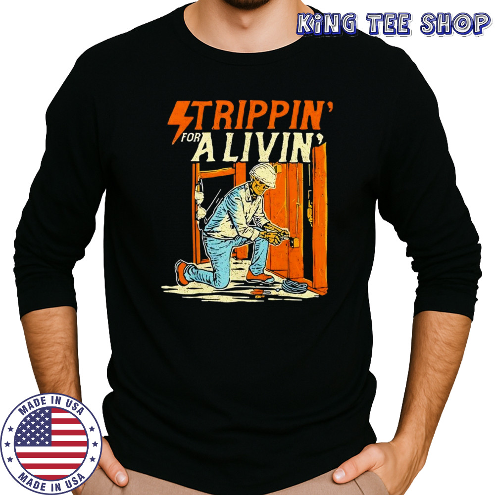 Stripping for a living electrical shirt Long Sleeved