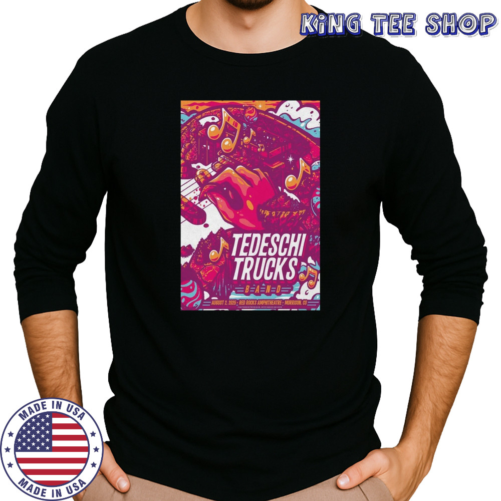 Tedeschi Trucks Band Aug 2 2025 In Morrison CO Poster T-Shirt Long Sleeved