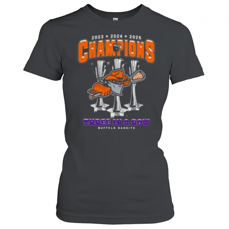 Buffalo Bandits Three In a Row NLL Championship Shirt Women's T-shirt