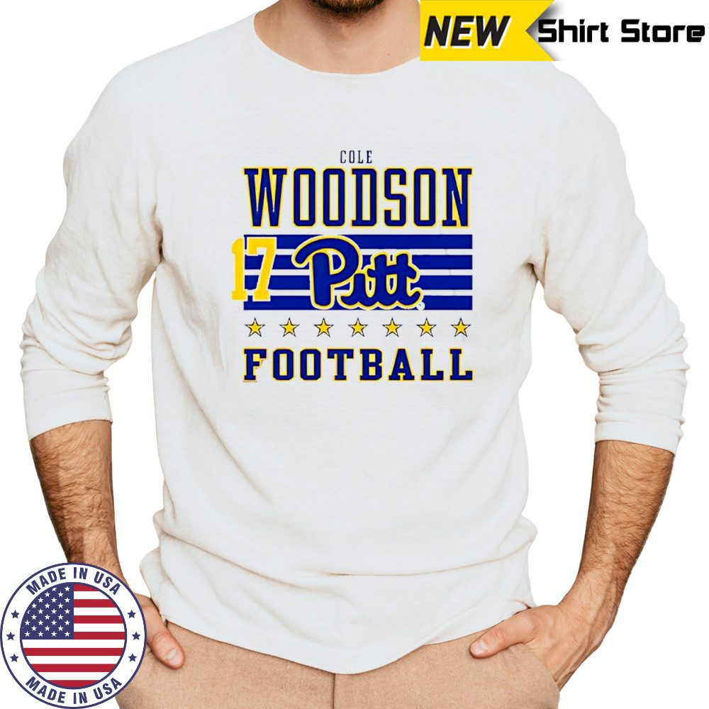 Cole Woodson Rally Men’s Ash Pitt Panthers NIL Striped Player shirt Long Sleeved