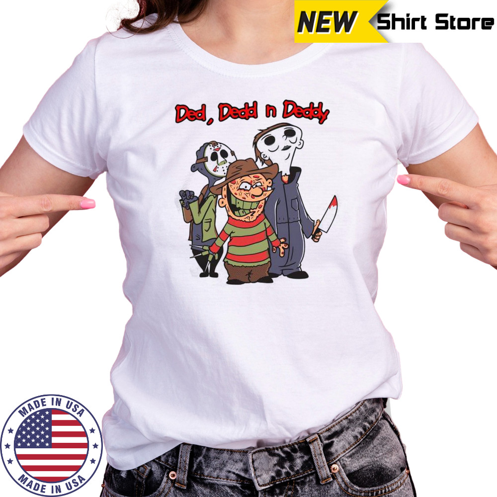Ded Dedd N Deddy Horror Movie Killers Cartoon Halloween T-Shirt Women's T-shirt