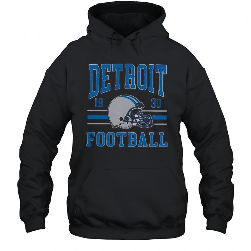 Detroit Football 1930 Helmet Vintage T-Shirt Hoodie
