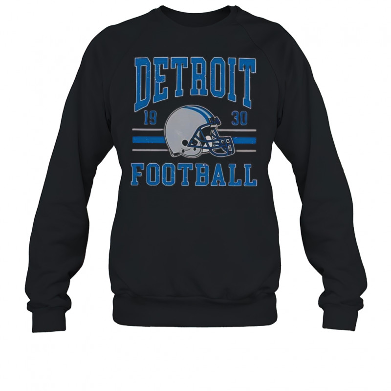 Detroit Football 1930 Helmet Vintage T-Shirt Sweatshirt