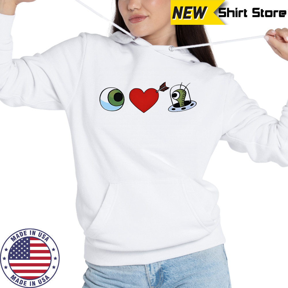 Eye Heart UFO Bizarro shirt Hoodie