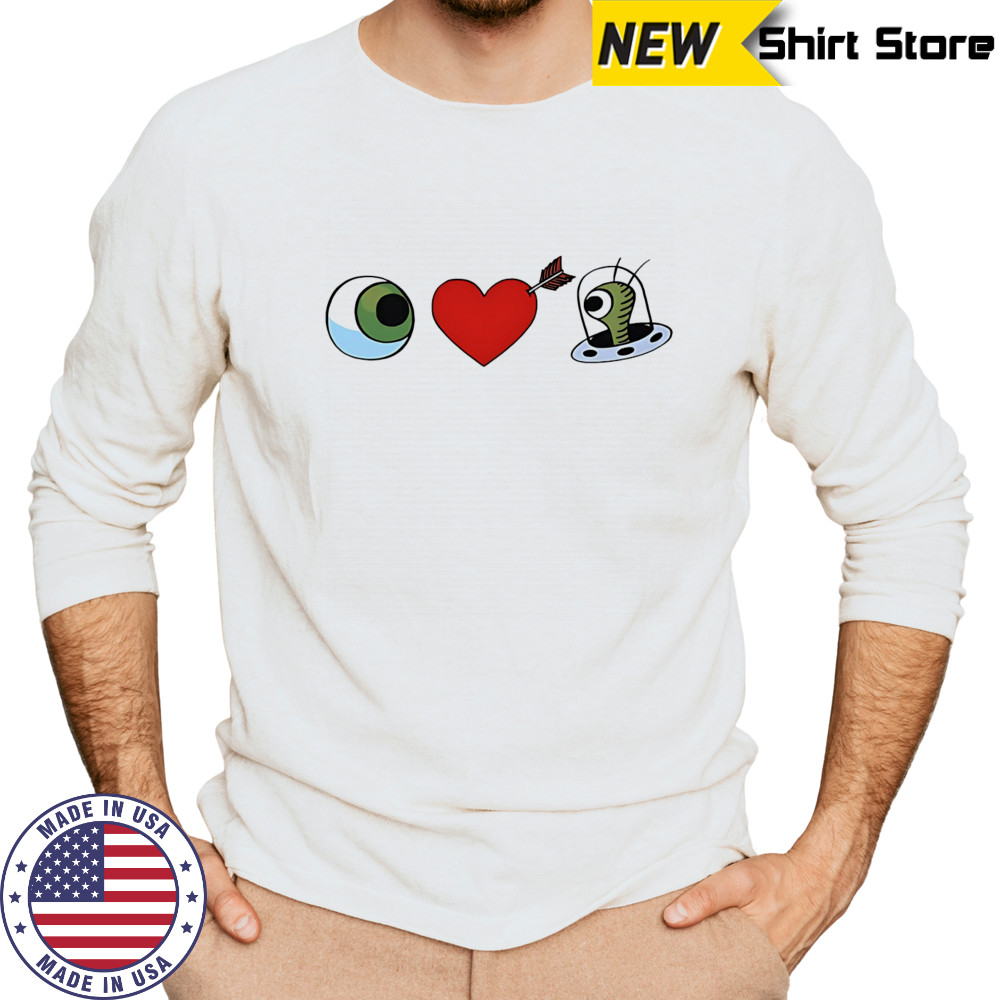 Eye Heart UFO Bizarro shirt Long Sleeved