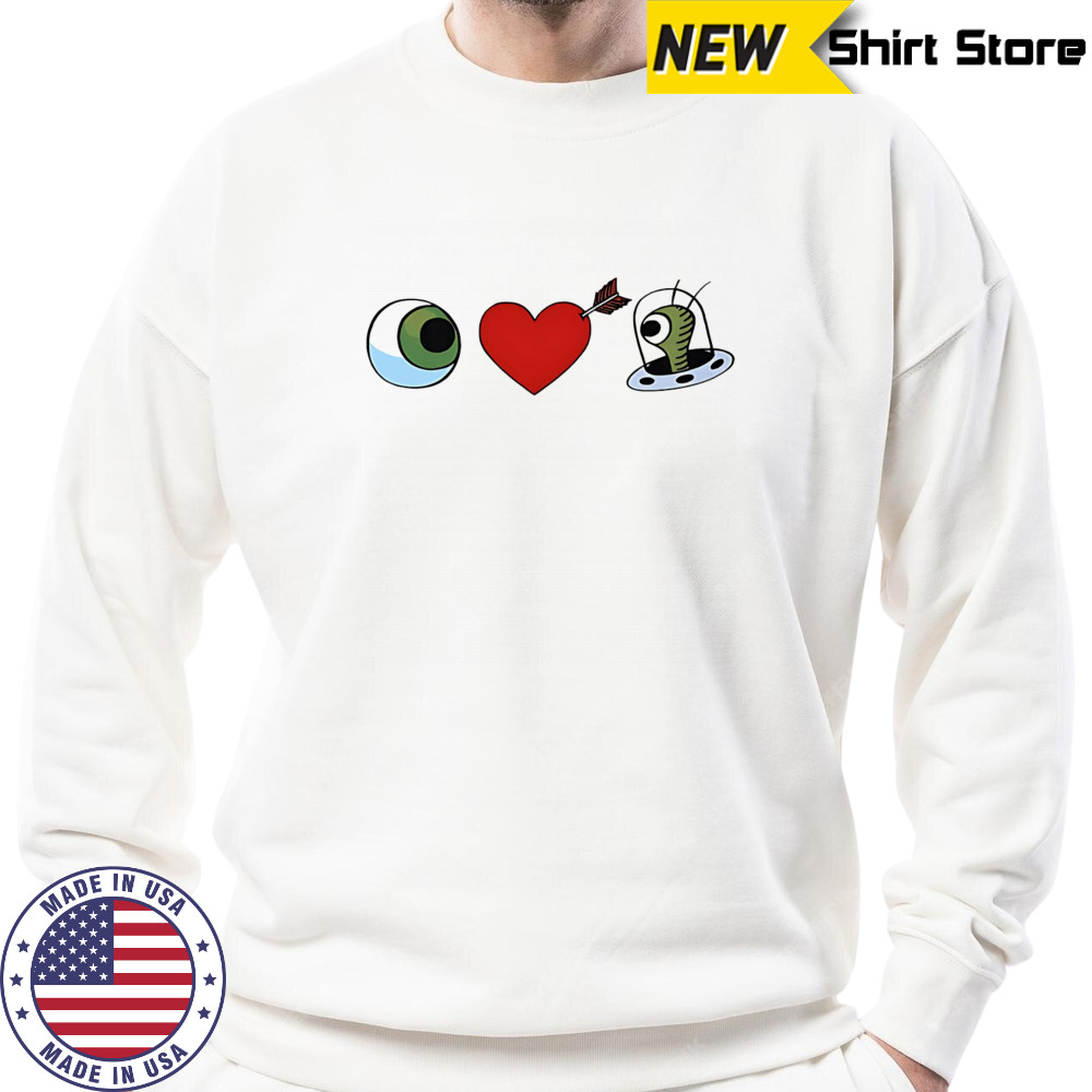 Eye Heart UFO Bizarro shirt Sweatshirt