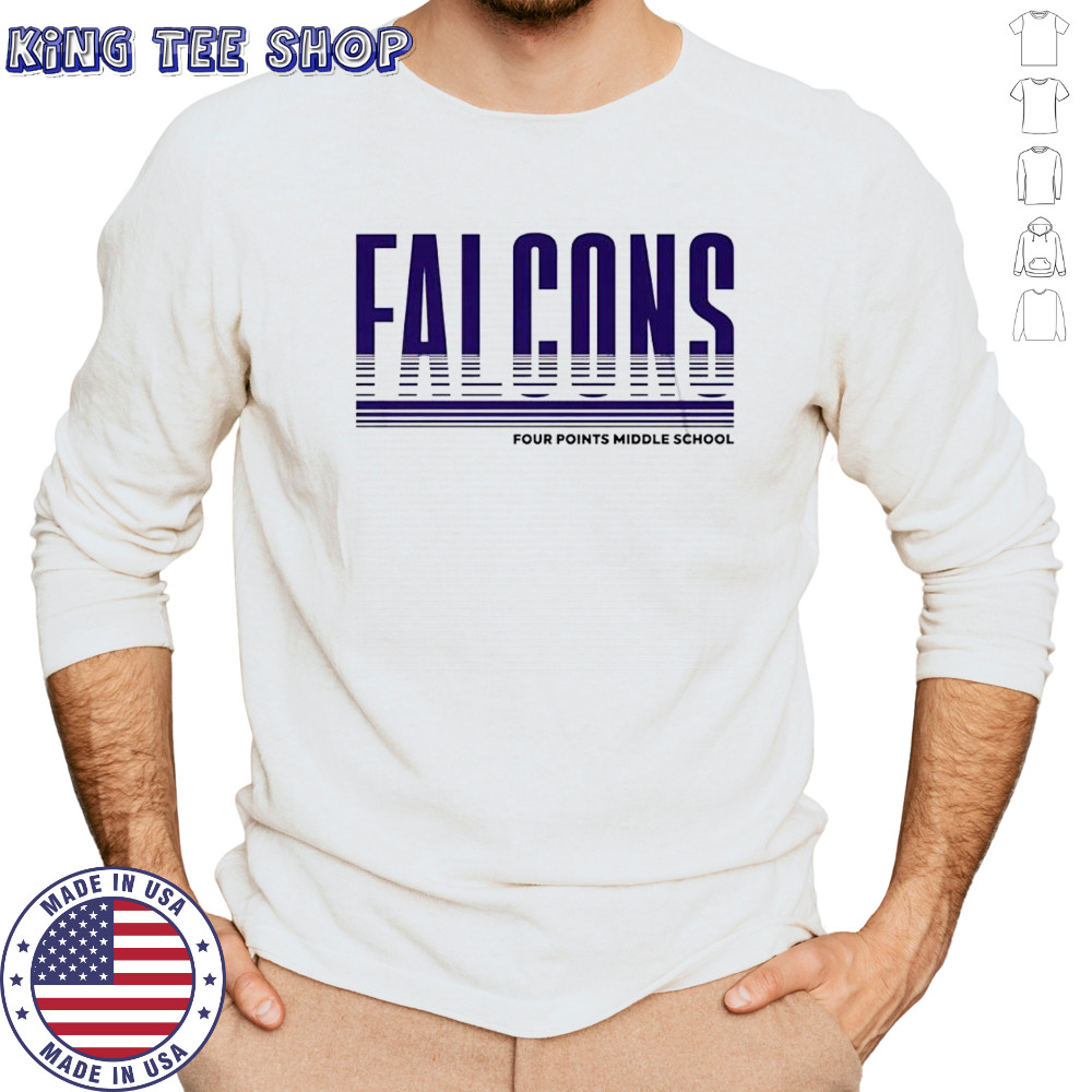 Falcons Four Points Middle School shirt Long Sleeved