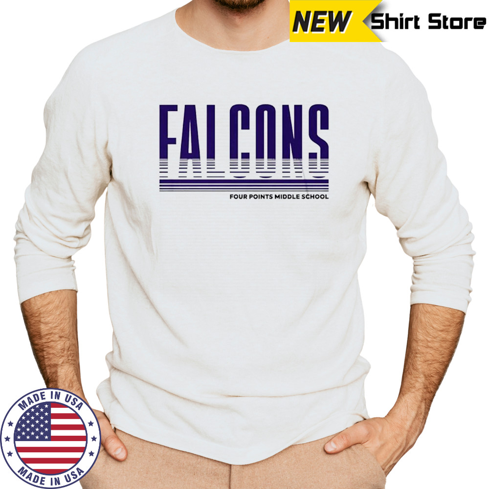 Falcons Four Points Middle School shirt Long Sleeved