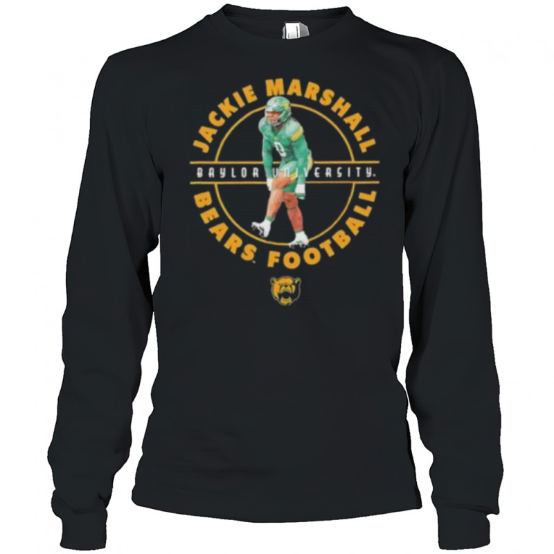 Jackie Marshall illustrated Baylor Bears football shirt Long Sleeved