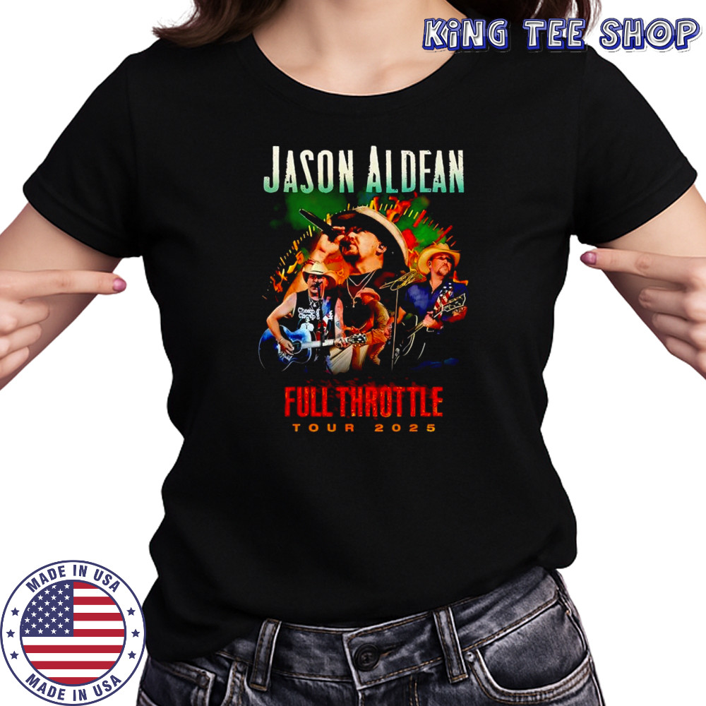 Jason Aldean Full Throttle Tour 2025 signature shirt Women's T-shirt