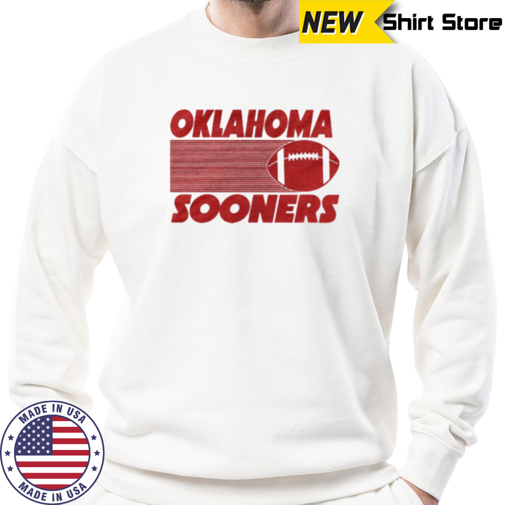 Oklahoma Sooners Vintage Stack Tri Blend T Shirt Sweatshirt