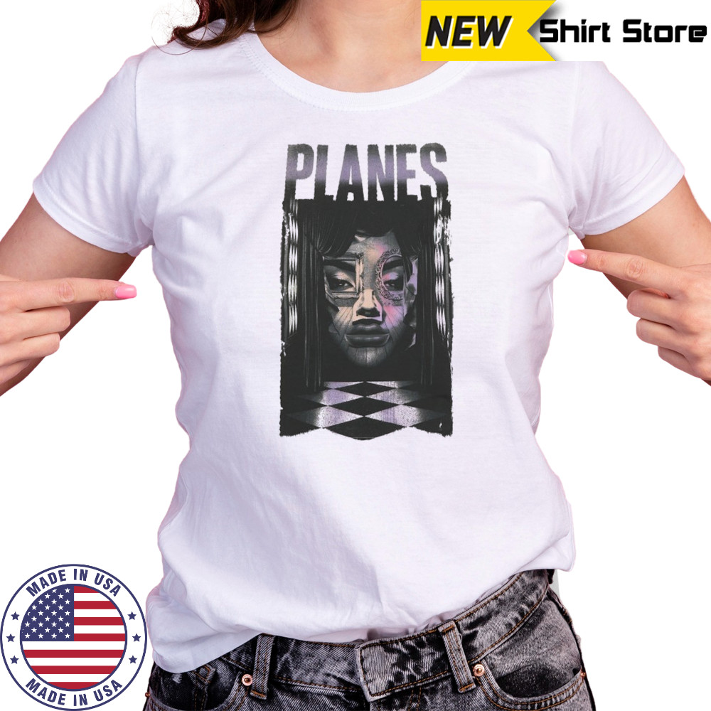 Paper Plane Surrealist Face T-shirt Women's T-shirt