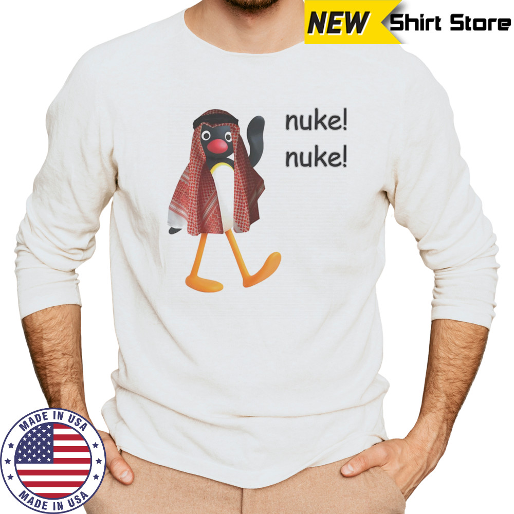 Penguin nuke nuke shirt Long Sleeved