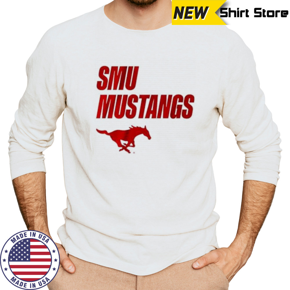 SMU Mustangs logo shirt Long Sleeved