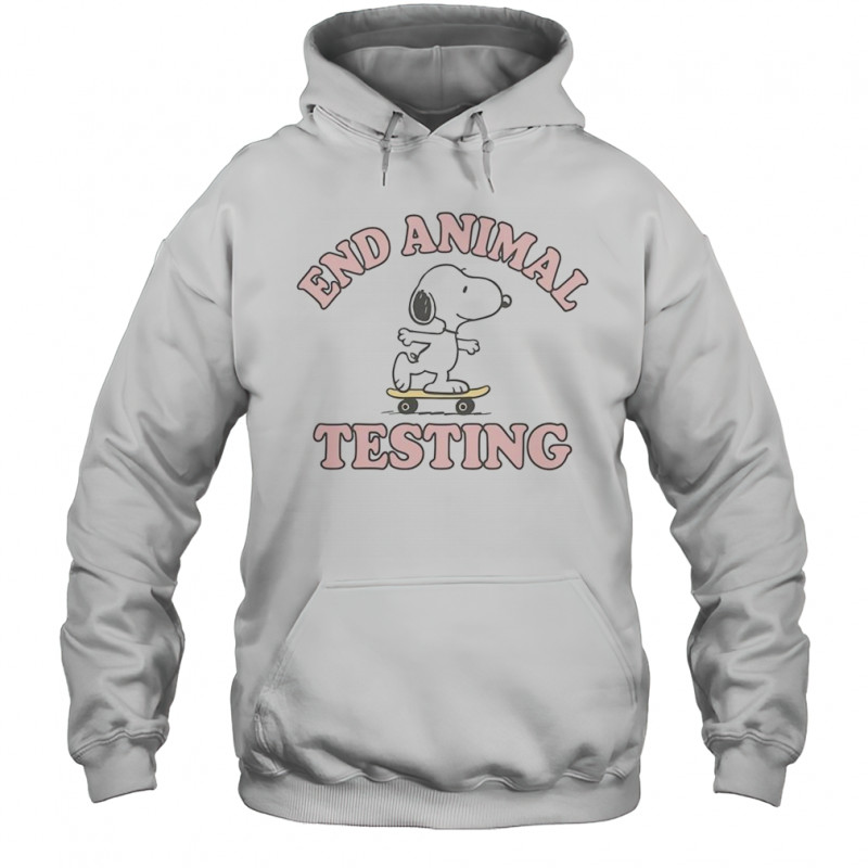 Snoopy End Animal Testing T-Shirt Hoodie