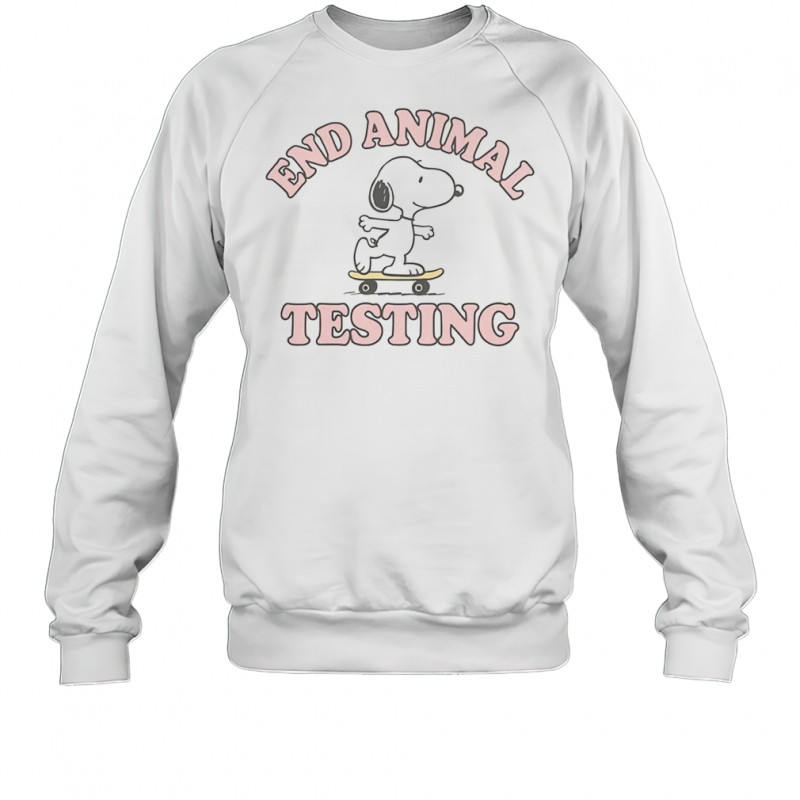 Snoopy End Animal Testing T-Shirt Sweatshirt