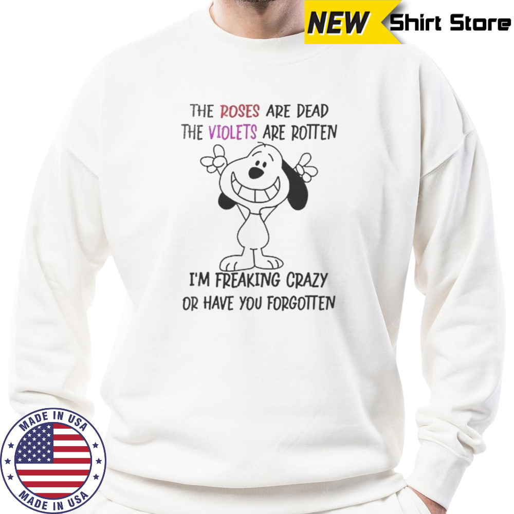 Snoopy I See What The Problem Is Here I’m Talking In English And You’re Listening In Stupidity T-Shirt Sweatshirt