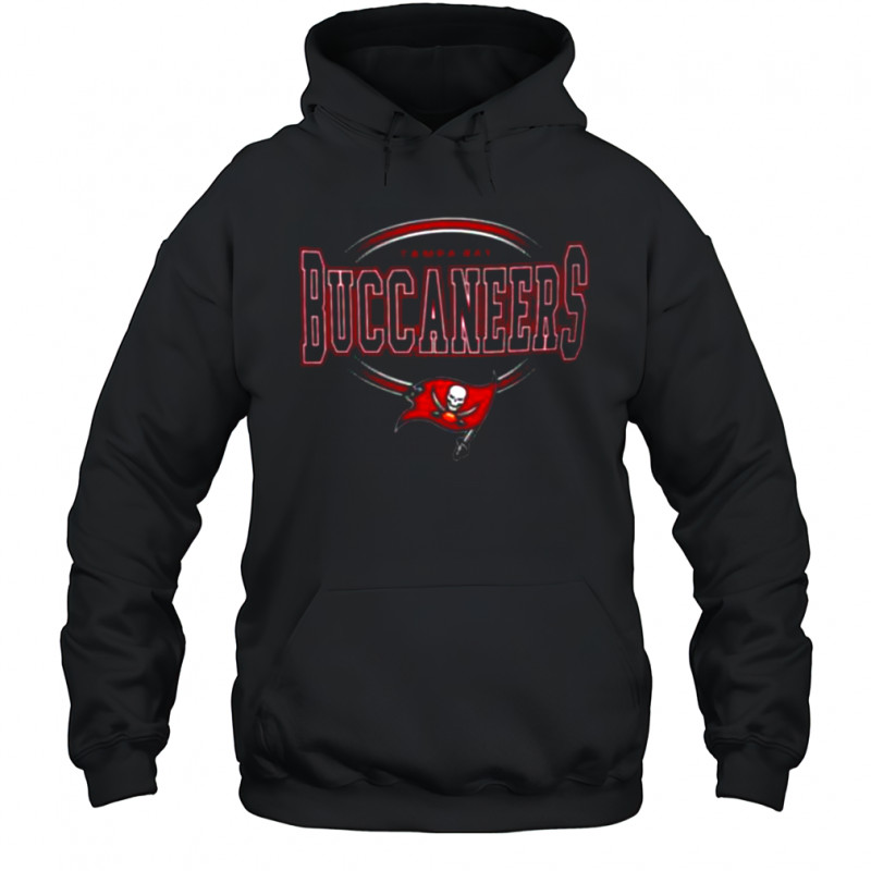 Starter Black Tampa Bay Buccaneers Team Track Graphic Long Sleeve T Shirt Hoodie