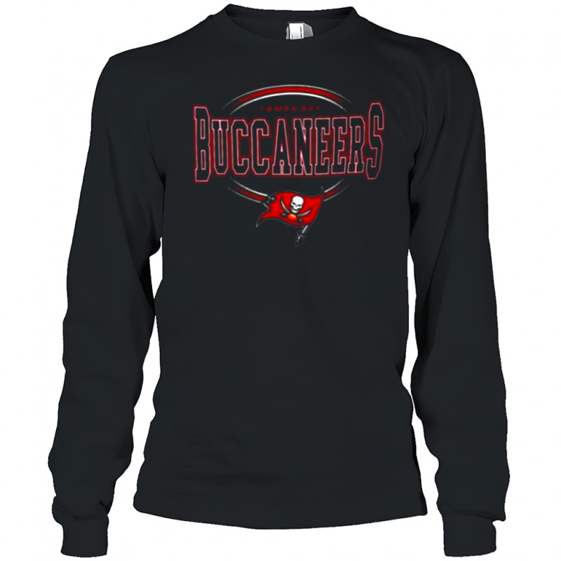 Starter Black Tampa Bay Buccaneers Team Track Graphic Long Sleeve T Shirt Long Sleeved