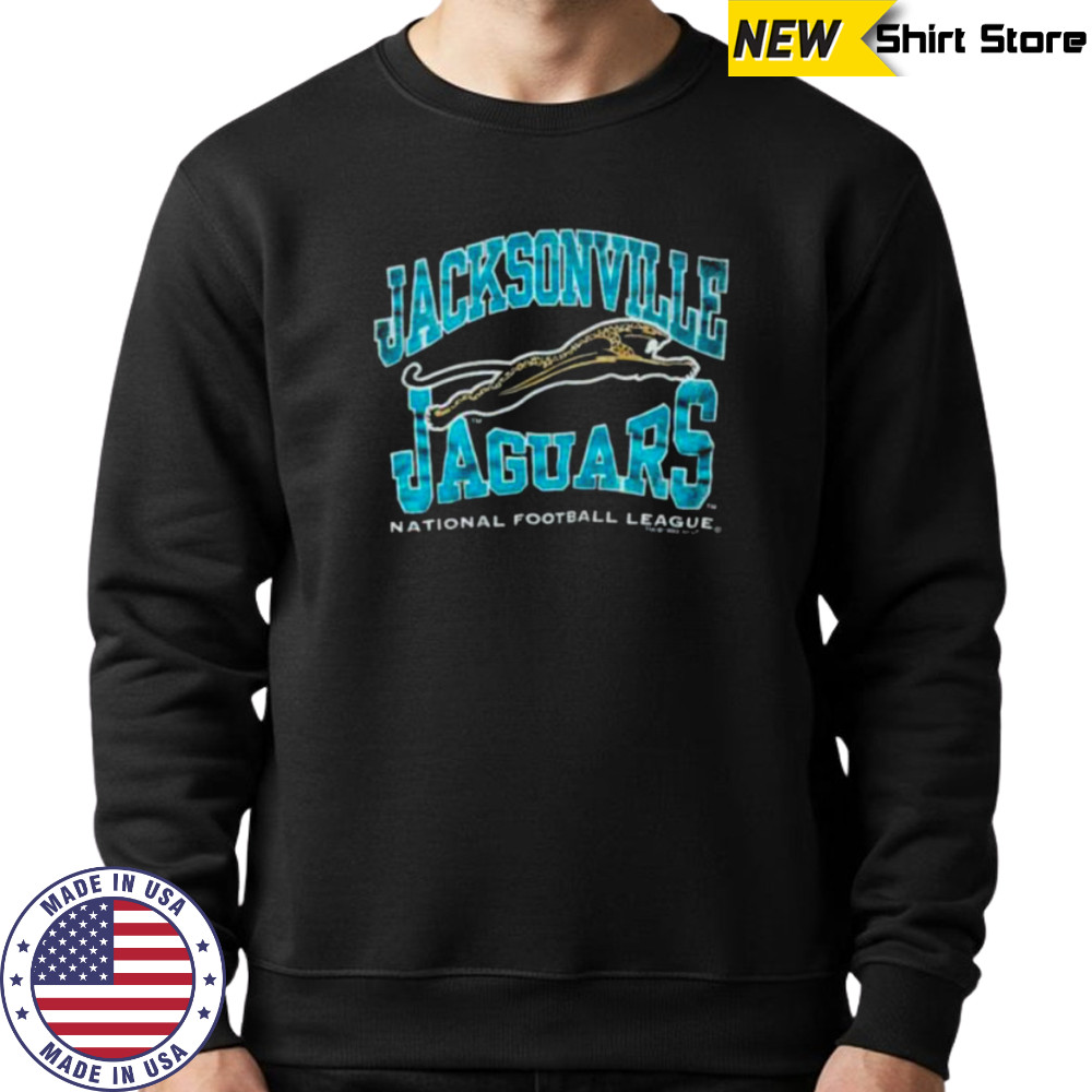 1993 Jacksonville Jaguars Vintage Big Spellout Banned Logo NFL Shirt Sweatshirt