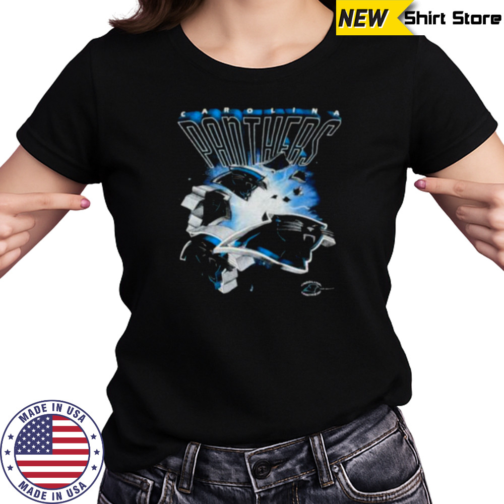 1994 Carolina Panthers Multi Logo Void Vintage NFL Shirt Women's T-shirt