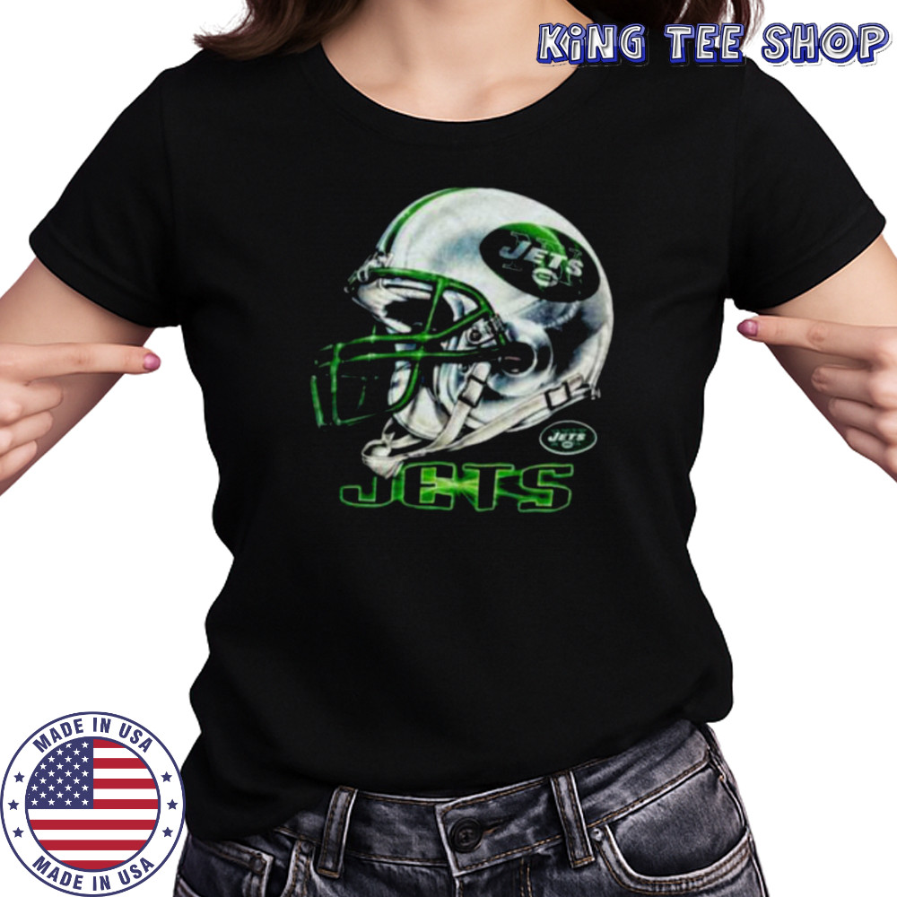 1996 New York Jets Vintage Black Lee Sport Realistic Helmet NFL Shirt Women's T-shirt
