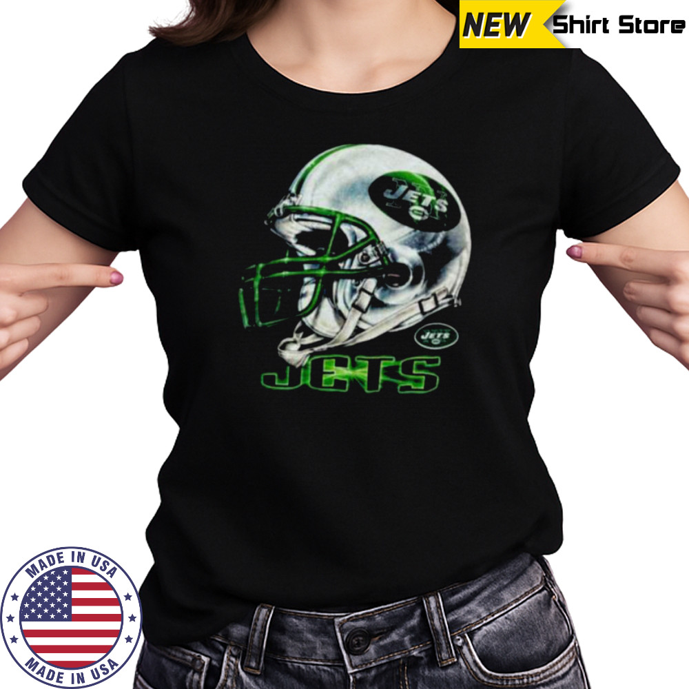 1996 New York Jets Vintage Black Lee Sport Realistic Helmet NFL Shirt Women's T-shirt