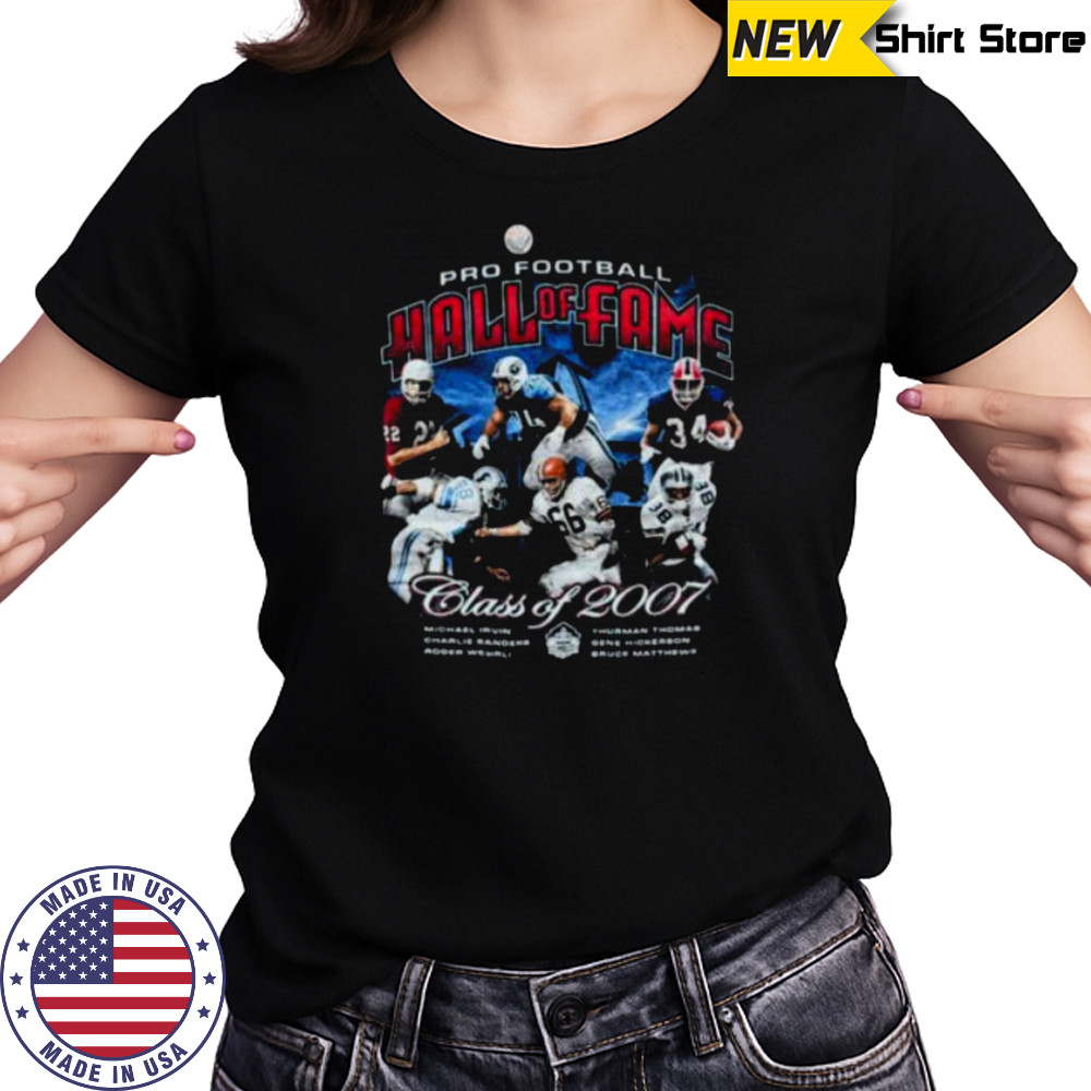 2007 Pro Football Hall of Fame Navy Blue Vintage Reebok NFL Shirt Women's T-shirt