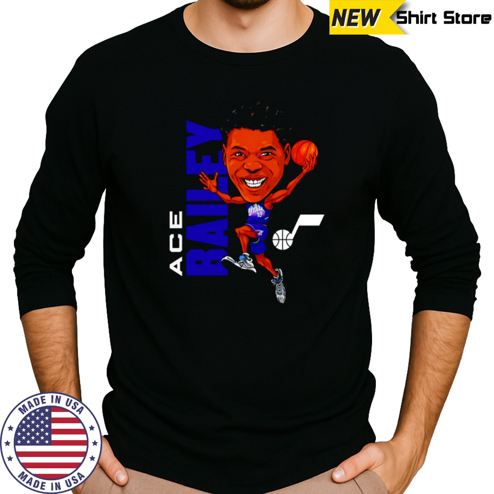 Ace Bailey Utah Jazz Caricature cartoon shirt Long Sleeved