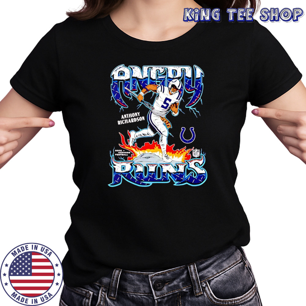 Anthony Richardson Indianapolis Colts Angry Runs Player Graphic shirt Women's T-shirt