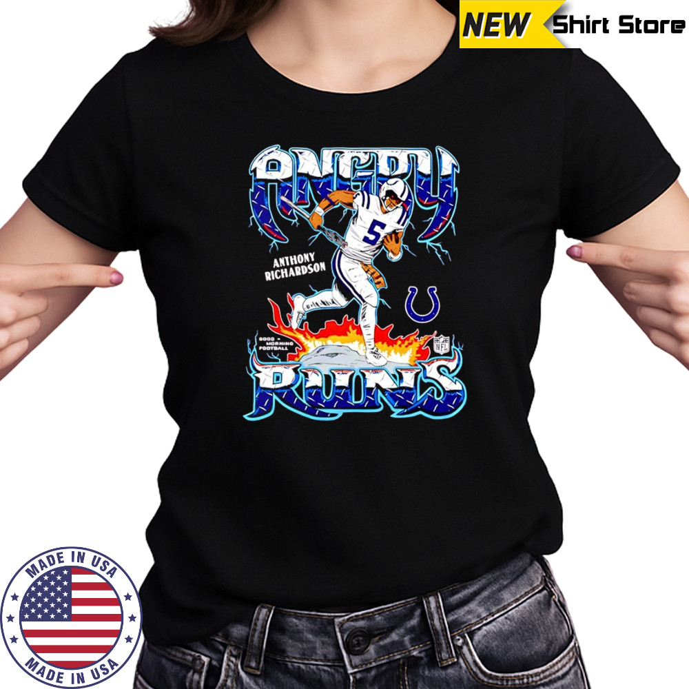 Anthony Richardson Indianapolis Colts Angry Runs Player Graphic shirt Women's T-shirt